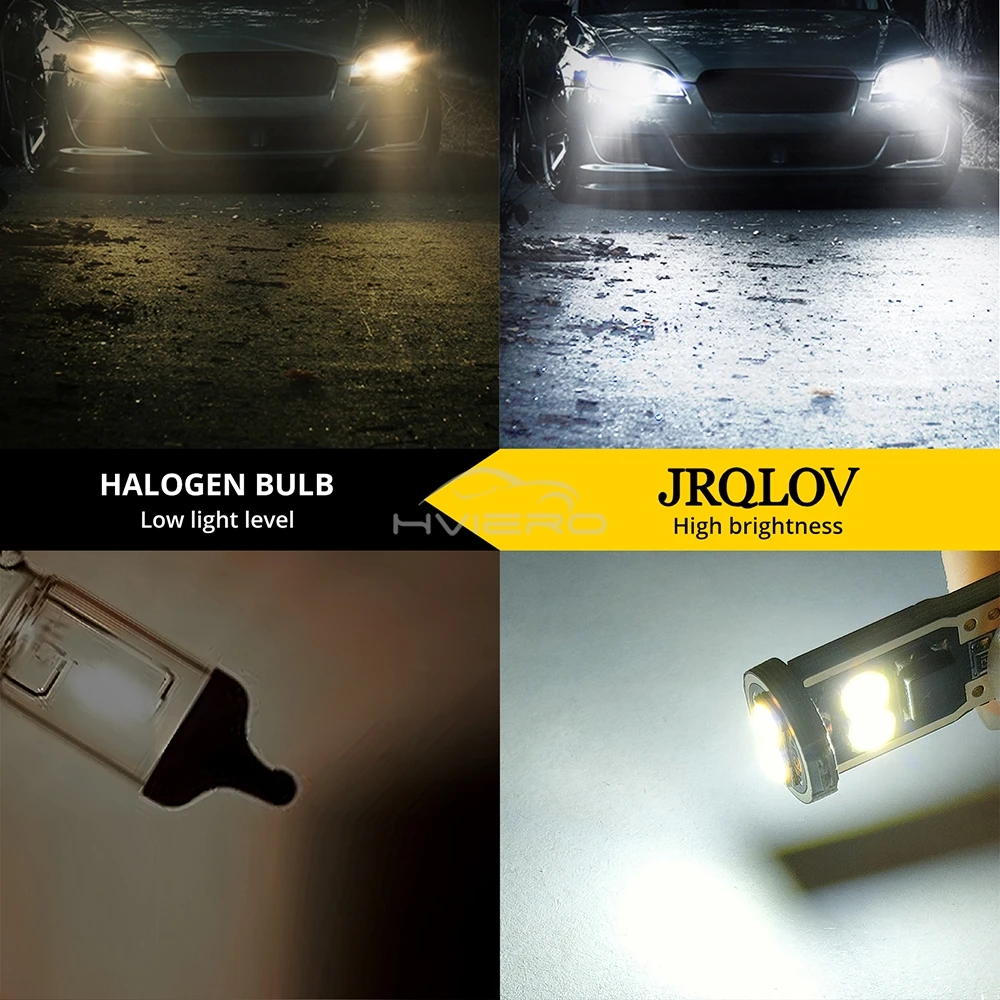 2/4/10pcs T10 W5W LED Auto Dome Reading Lamp 3030 6SMD Canbus Car Interior Door Bulb Trunk License Plate Signal Clearance Lights