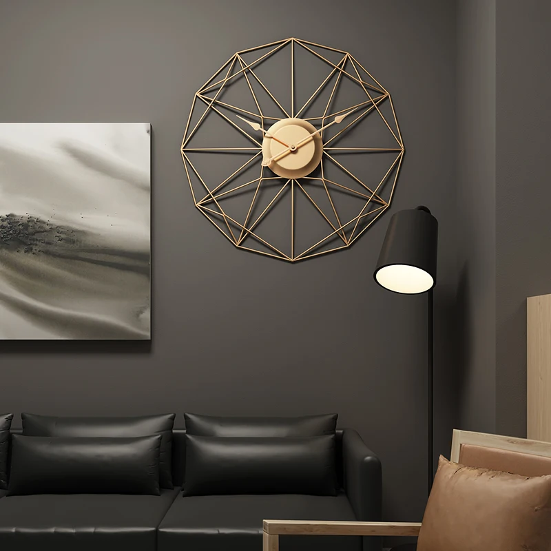 Nordic Modern Wall Watch Simple Interior Decorative Aesthetic Art Xenomorph Clock Wall Room Fashion Horloge Murale Decoration