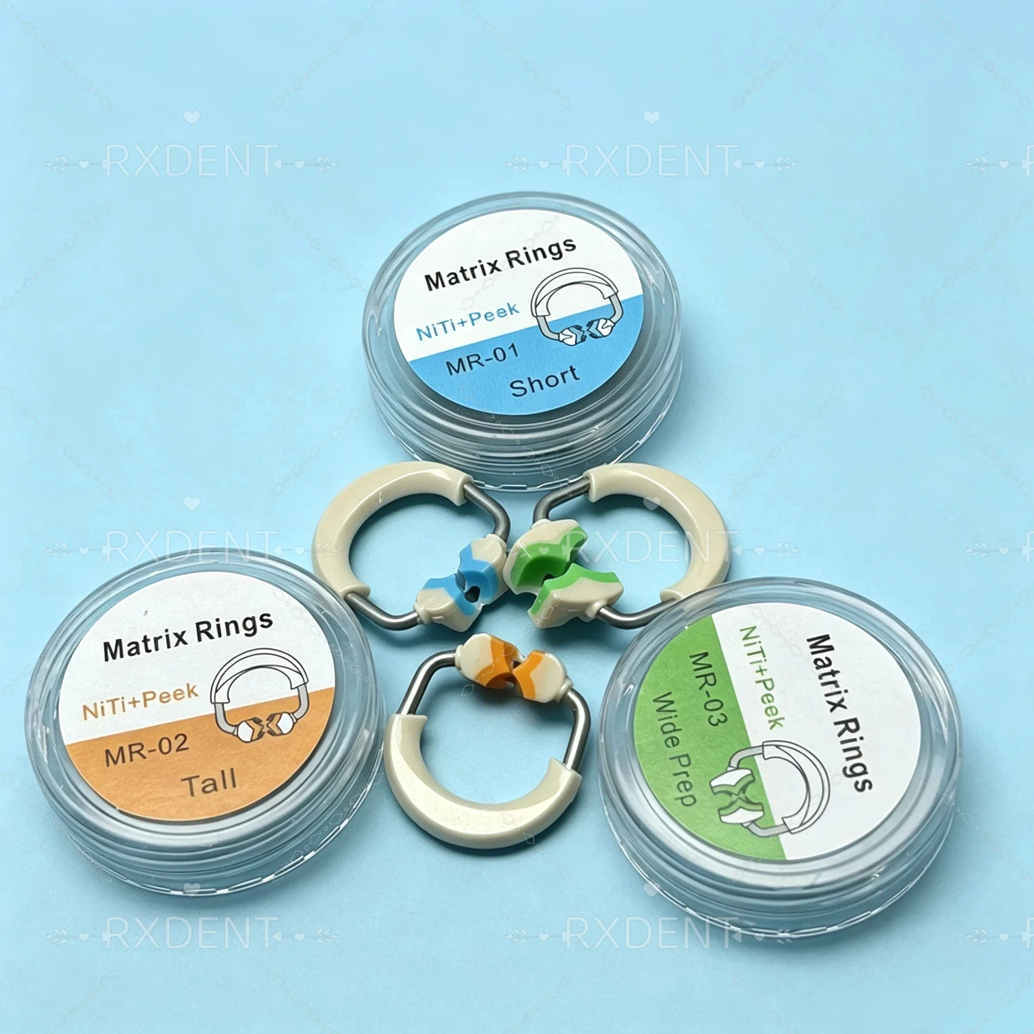 Dental Niti Matrix Bands Ring Sectional Contoured Matrix System Clamp Clip For Tooth Restoration Dentist Tools