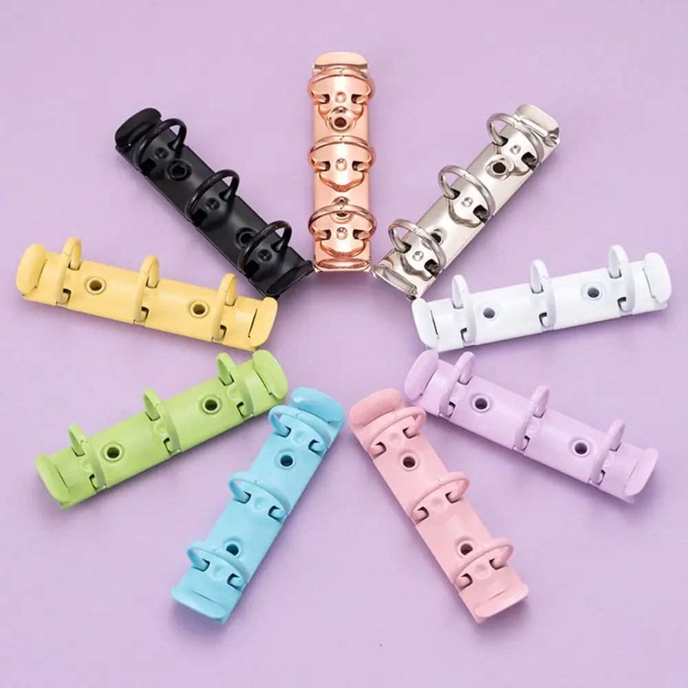 Detachable Metal Spiral Rings Binder Clip High Quality DIY A8 Paper Binder Clips Album Diary Loose Leaf Ring Notebook Planner