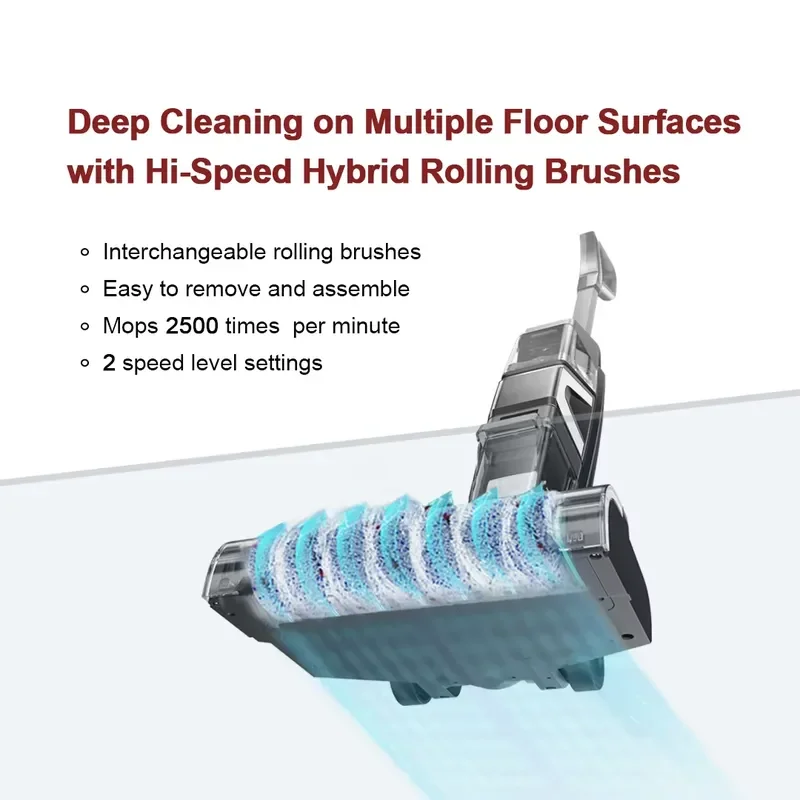 2025 New 3 in 1 Cordless Vacuum Cleaner Professional Wet Dry Mop Handheld Floor Cleaning Machine for Home Hardwood Carpet