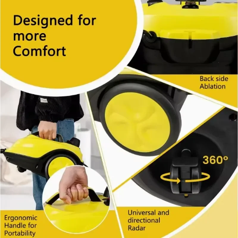 Professional Handheld Electric Steam Vacuum Cleaner High Temperature Auto Multi Function Cleaning Device for Home Use High