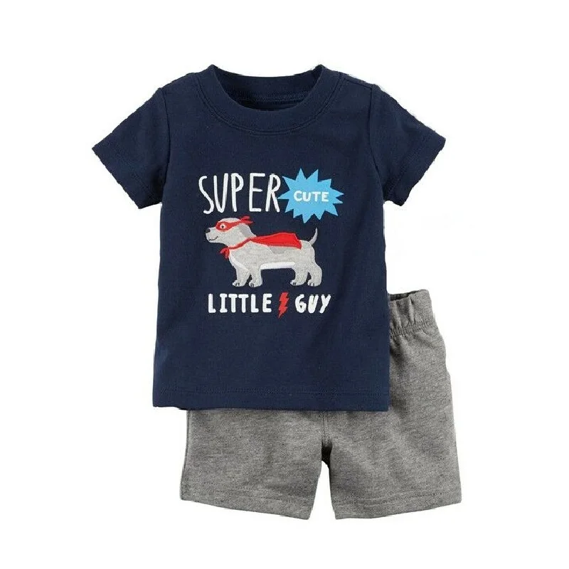 Camouflage Baby Boys Clothes Suit Summer Dino T-Shirts + Camo Shorts Pants Sets Casual Boy Outfit Cotton Sets Tops 6 9 12 18 24M