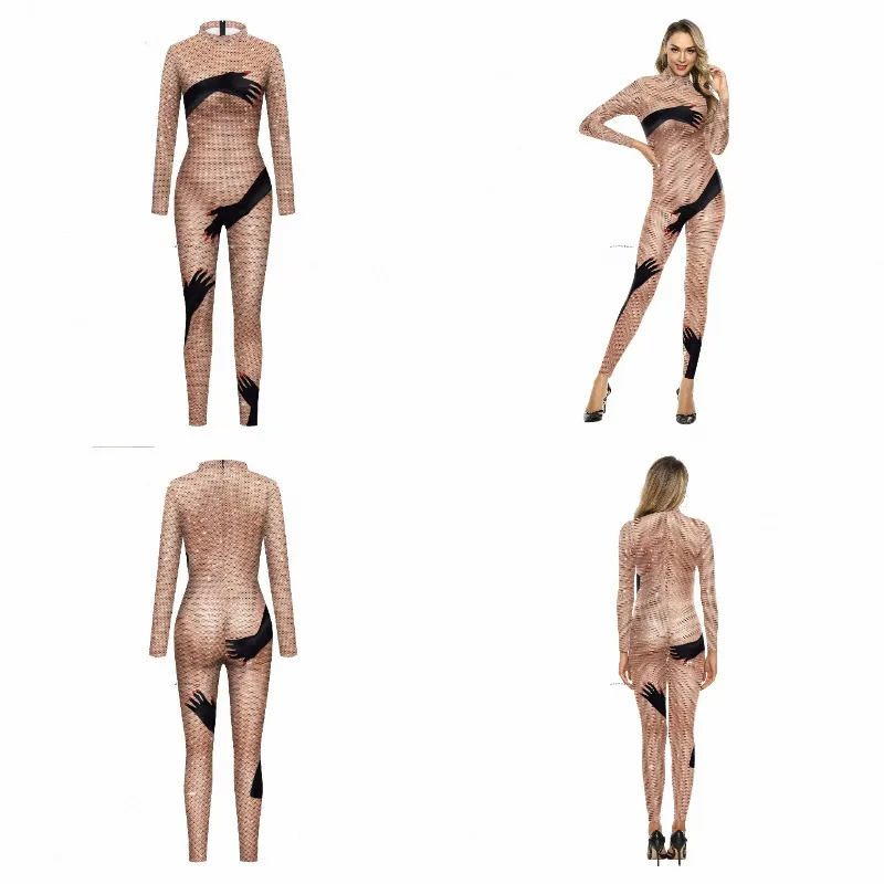 Women Beaded Mesh Printed Bodysuit Festival Role Play Costume Party Camouflage Clothing Women Zenti Suit Sexy Tights 2026