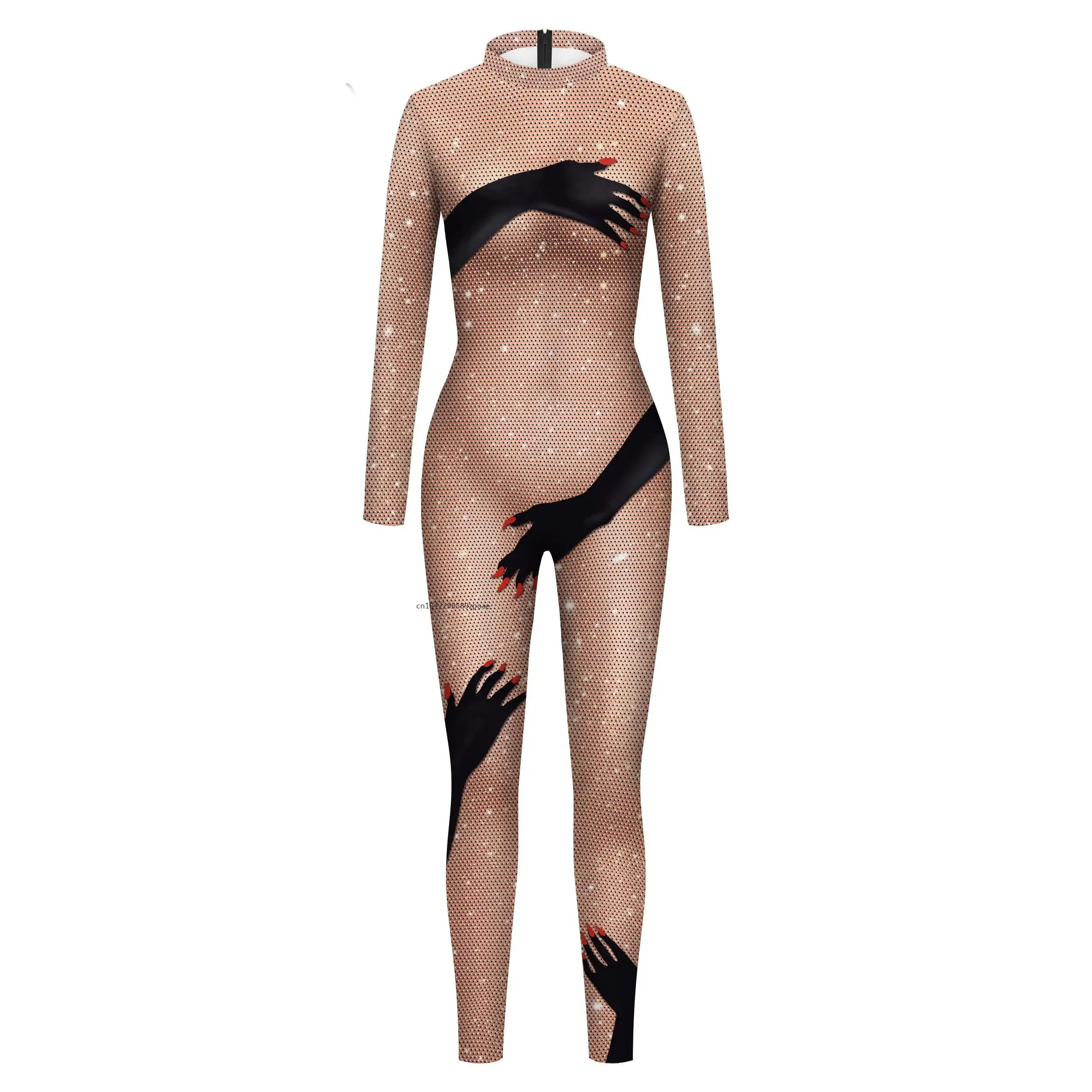 Women Beaded Mesh Printed Bodysuit Festival Role Play Costume Party Camouflage Clothing Women Zenti Suit Sexy Tights 2026