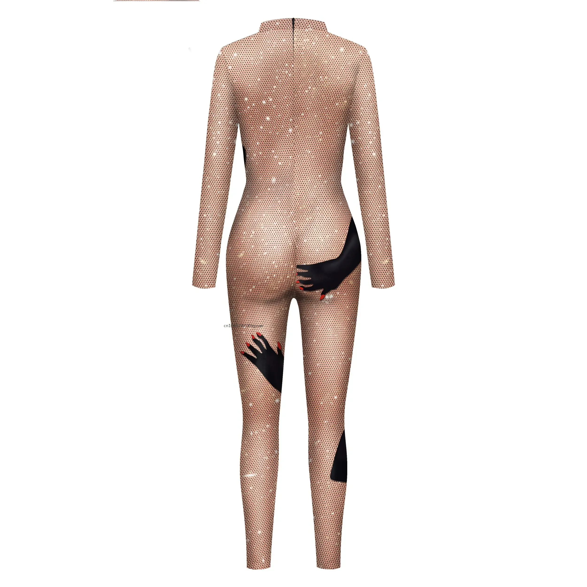 Women Beaded Mesh Printed Bodysuit Festival Role Play Costume Party Camouflage Clothing Women Zenti Suit Sexy Tights 2026