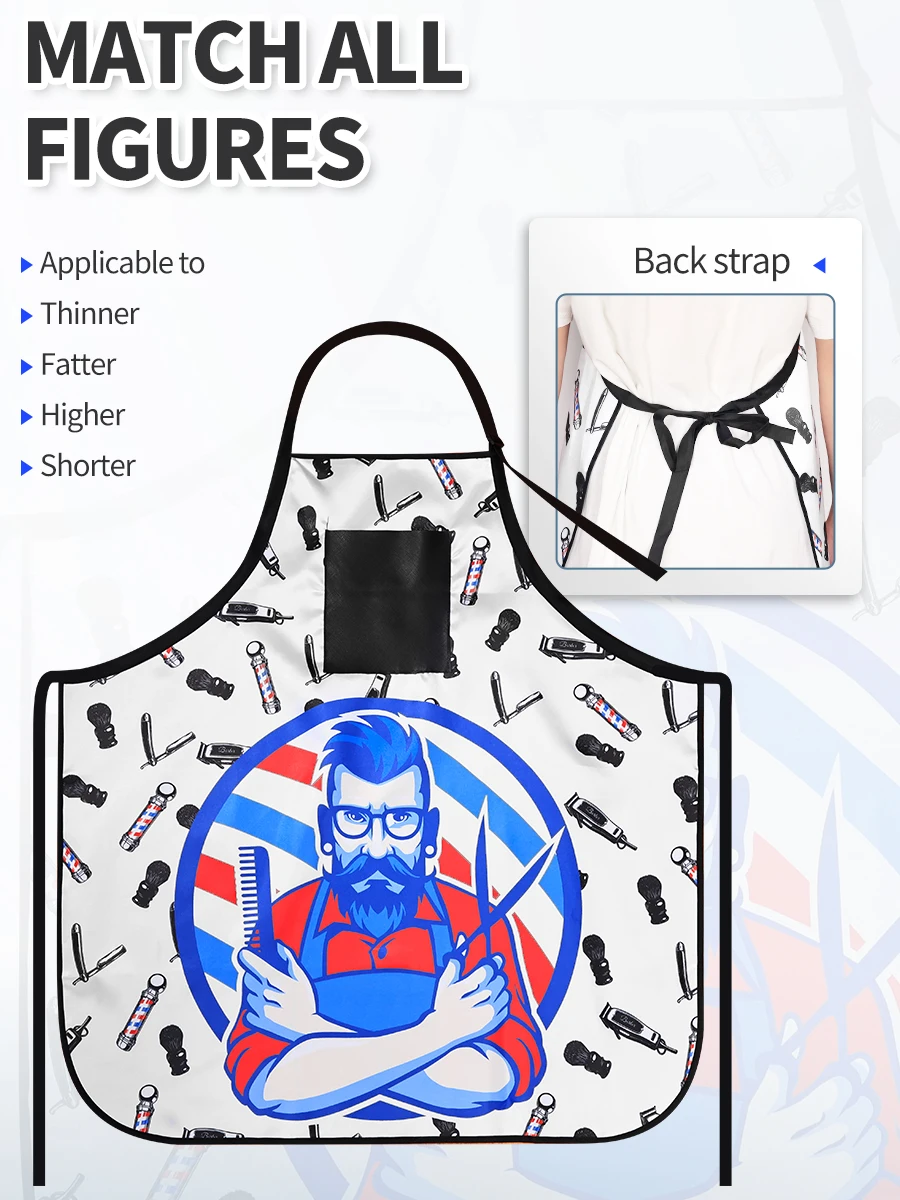 Barbershop Hairdressing Apron Waterproof Hairdresser Gown Barber Haircut Cloth Antistatic Hairstyling Capes Tool