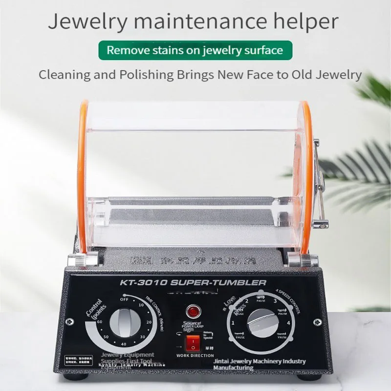 For Jewelry & Jewelry Polishing Machine  Mini Cleaner Drum 3kg Rotary Tumbler Jewelry Polisher
