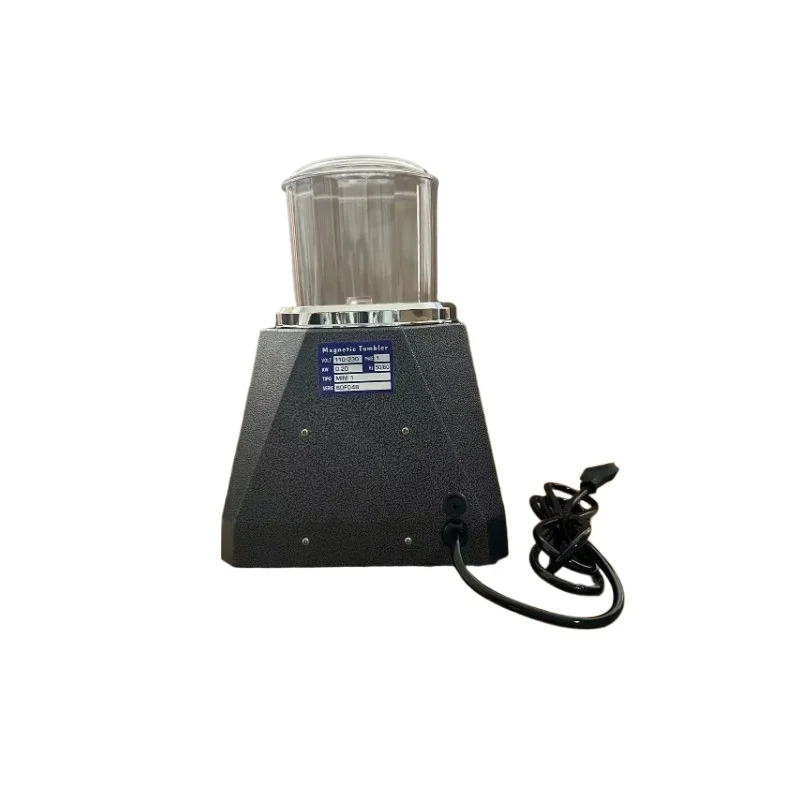 KT-100 Magnetic Pin Tumbler Polishing Machine Mini Jewelry Rotary Polisher Adjustable Speed Gold Precision Parts Finisher BB