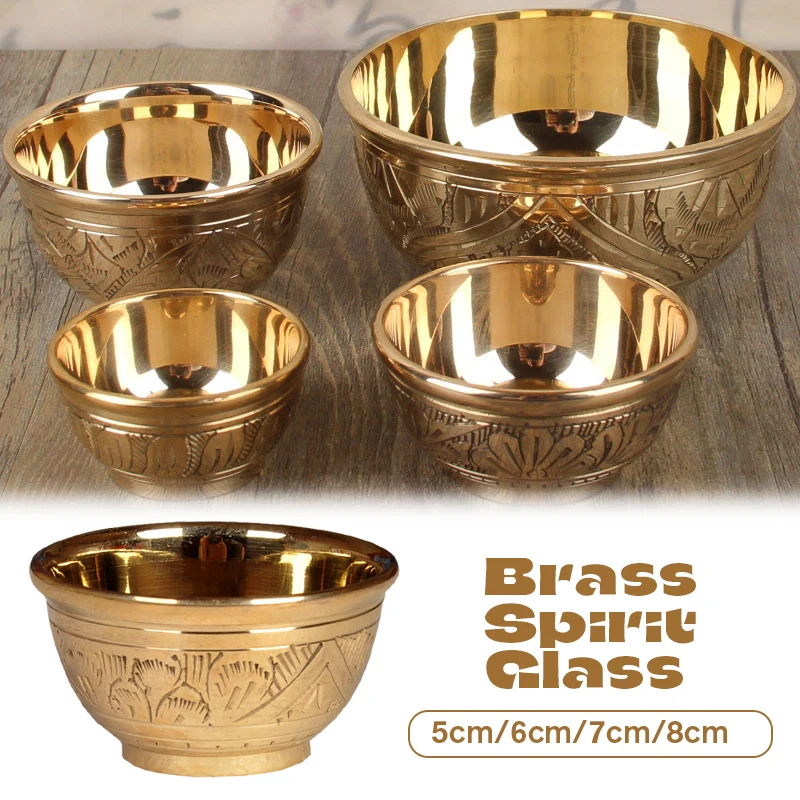 Retro Brass Chalice Cup Wine Goblet Creative Mini Beverage Wine Cup European Style Metal Liquor Tumbler Home Bar Kung Fu Tea Cup