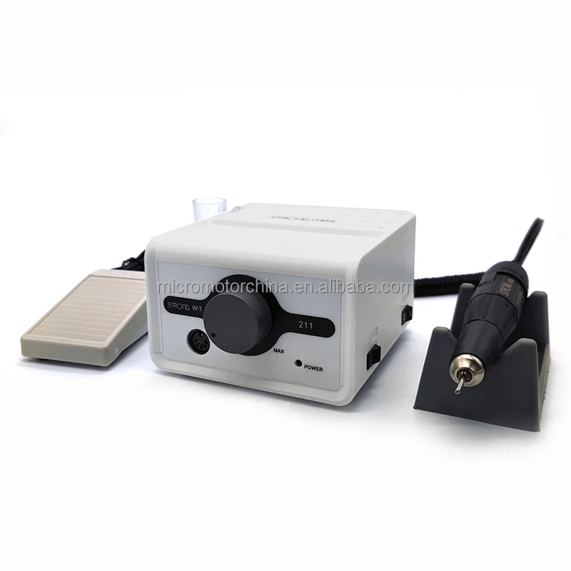 Portable Home Use Salons 65w Nail Drill 35000 Rpm  Desktop Strong 211 Electric File Manicure Pedicure Finger Acrylic Nail