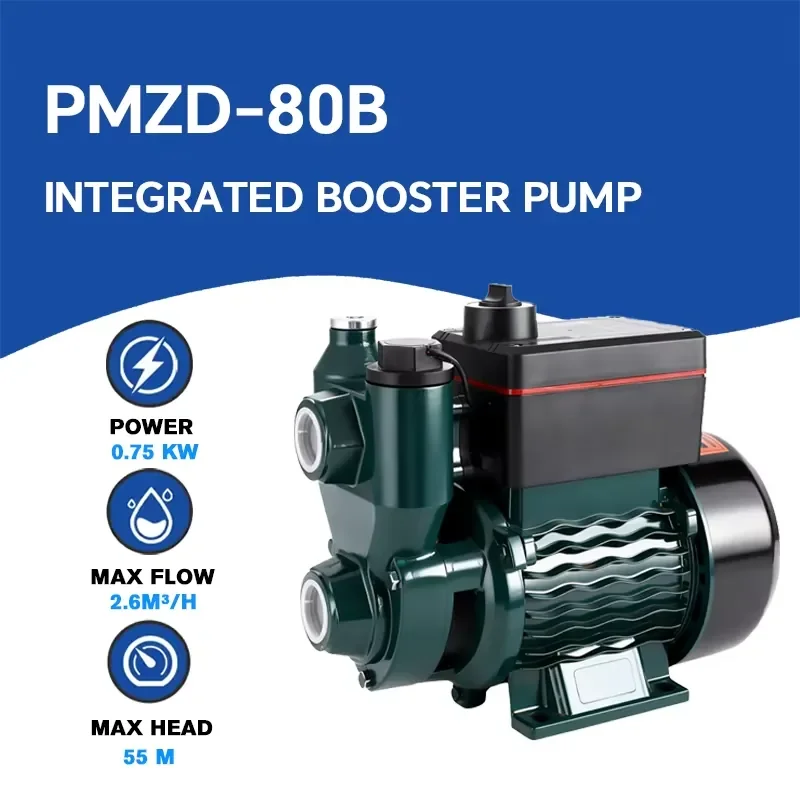Soyue PMZD-80B High Pressure Fully Automatic Electric Water Pump for Family Home Use 1 in Discharge 30cm Cable Universal