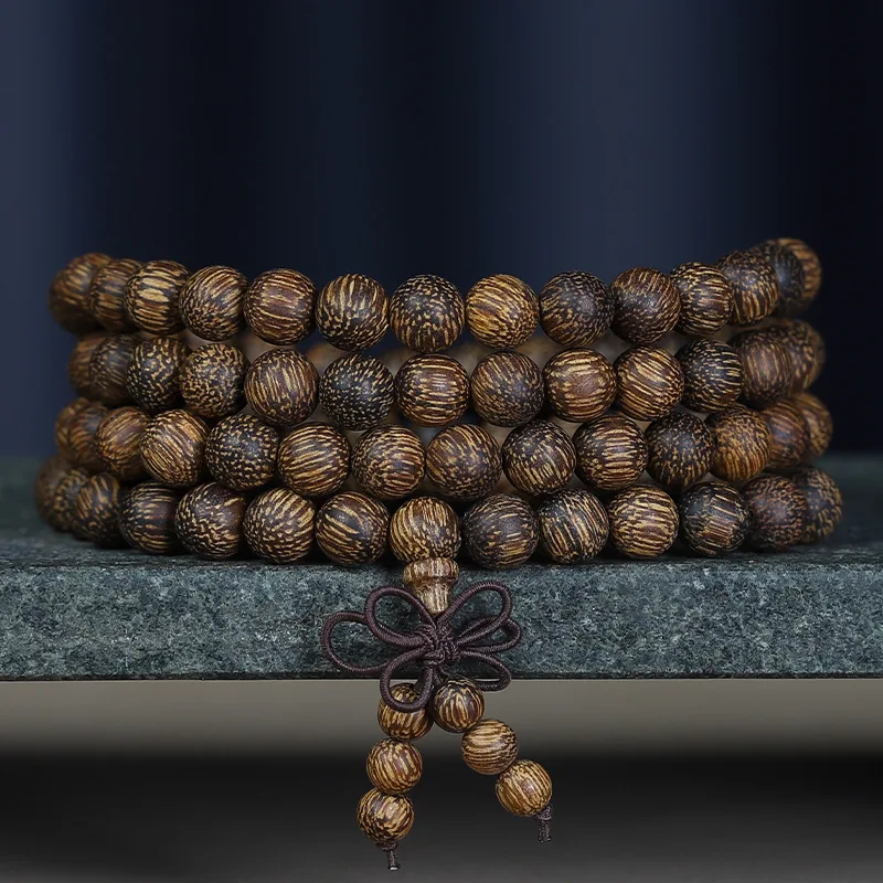 2026 Nha Trang White Agarwood 2.0 Beaded Bracelet Sinking Old Material Unisex Single Loop Prayer Beads Gifts