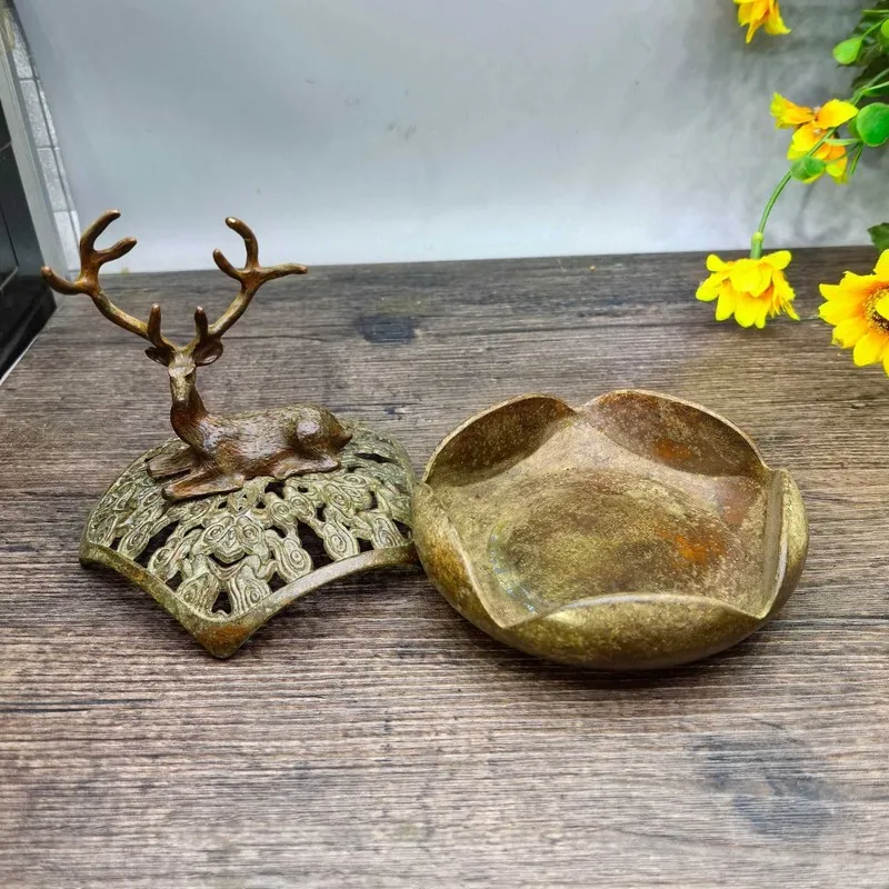 Jie Shanyuan for Home Use, Indoor Sandalwood Burner, Copper Coil Incense Ceramic Ornament, Agarwood Incen