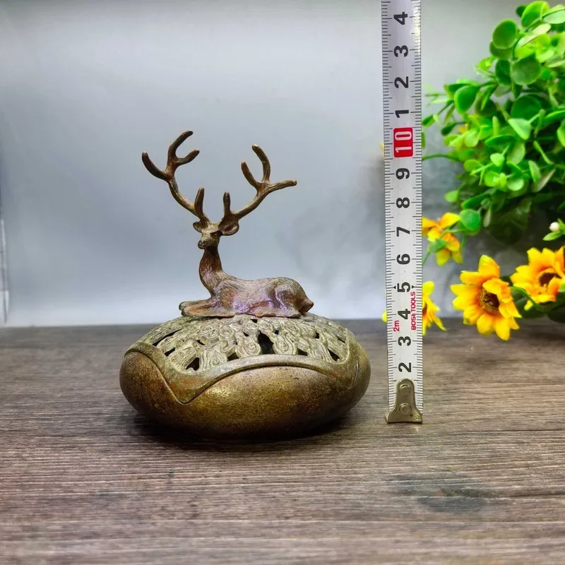 Jie Shanyuan for Home Use, Indoor Sandalwood Burner, Copper Coil Incense Ceramic Ornament, Agarwood Incen