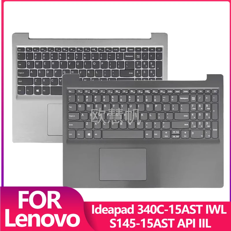 M New for Lenovo IdeaPad 340C-15AST 340C-15 IGM 340C-15IWL S145-15IWL S145-15IIL Laptop Keyboard with Palmrest Upper Cover
