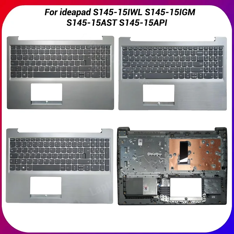 Laptop Palmrest For ideapad S145-15IWL S145-15IGM S145-15AST 15API S145-15IIL Russian/US/UK/French/Spanish/Brazil Keyboard