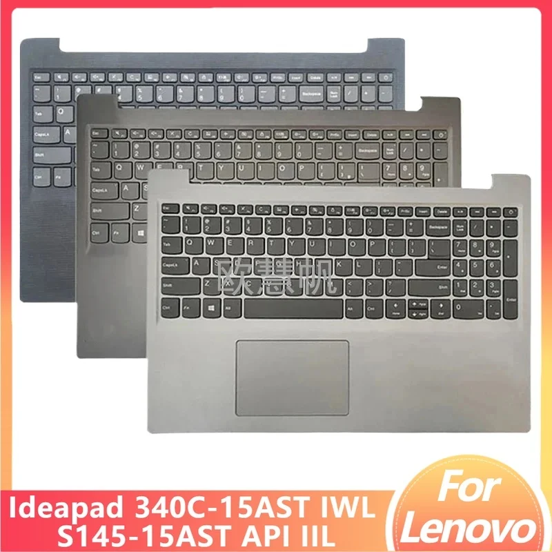 T Palmrest for Ideapad 340C-15AST 340C-15IWL S145-15AST S145-15API S145-15IIL Upper Keyboard Bottom Case Without Backlight