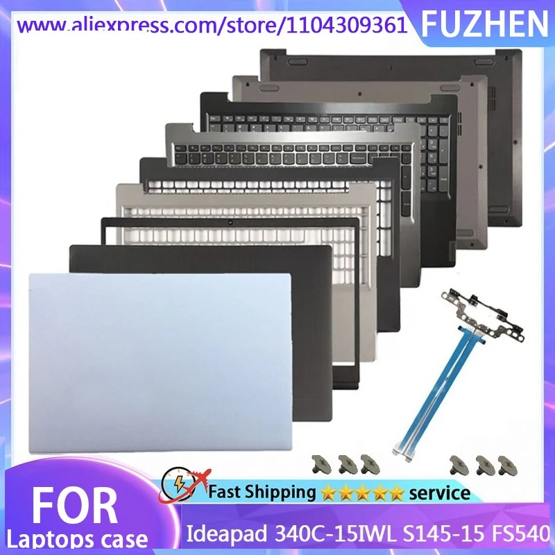 For Ideapad S145-15 S145-15IWL 15IIL 15API 15IGM FS540 340C-15 Laptop LCD Rear Cover/Front Panel/Palm Pad/Keyboard/Bottom Cover