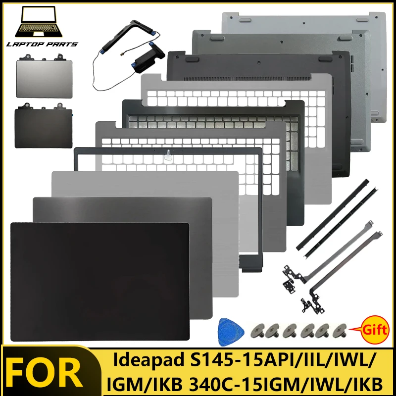 New For Ideapad S145-15API/IIL/IWL/IGM/IKB 340C-15IGM/IWL/IKB Laptop LCD Back Cover/Bezel/Palmrest/Bottom/Hinge/Speaker/Touchpad