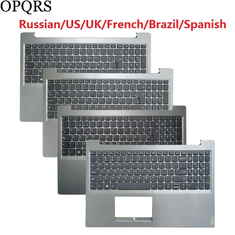 Russian/US/UK/French/Brazil/Spanish laptop keyboard for Ideapad S145-15 AST IGM IWL S145-15API S145-15IIL palmrest upper