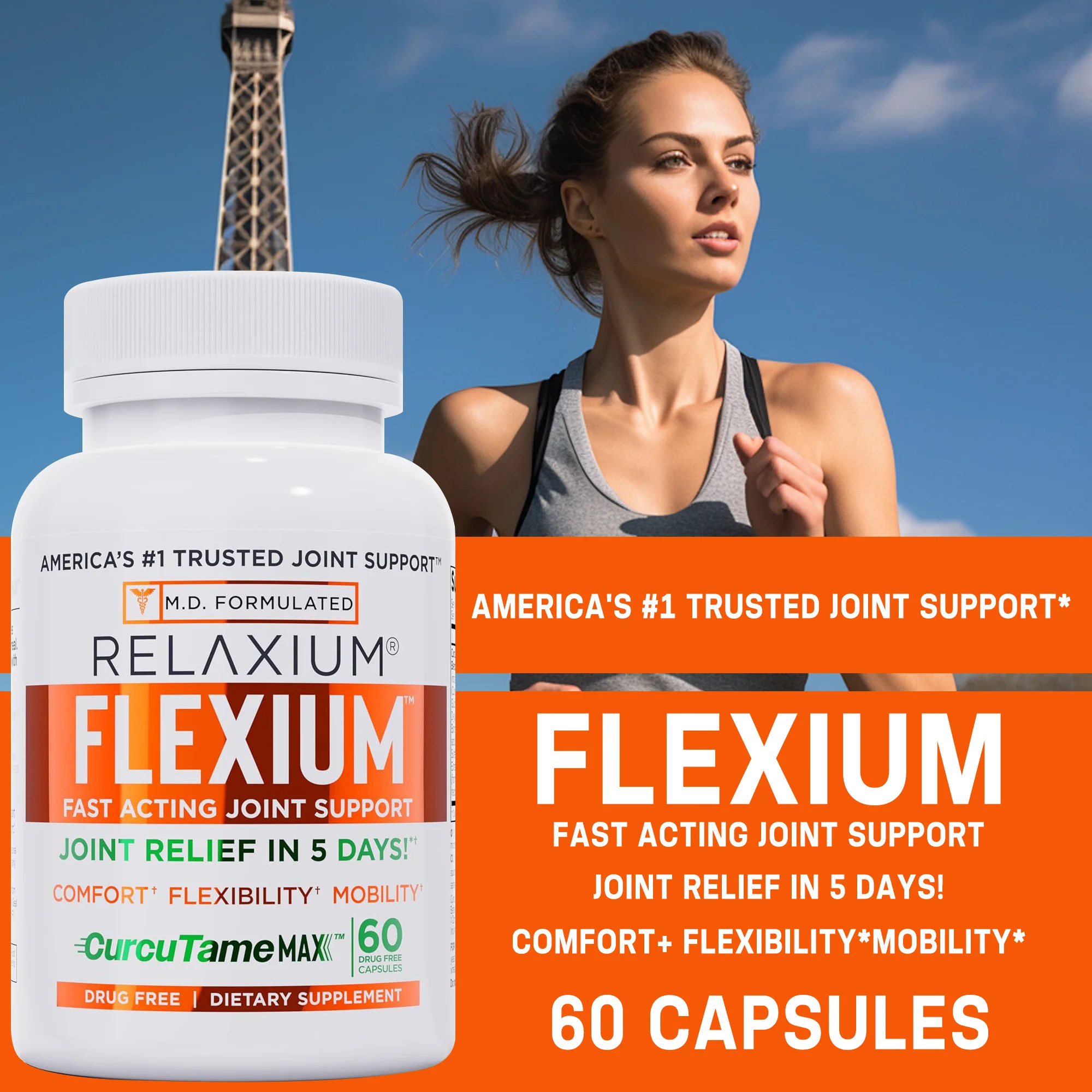 Joint Support - Support Joint Mobility, Cartilage Flexibility Health, Back & Knee Comfort