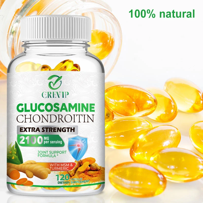 Glucosamine Chondroitin MSM Complex - Repairs Cartilage,Improves Back, Neck, Knee Joint Health,Supports Mobility and Flexibility