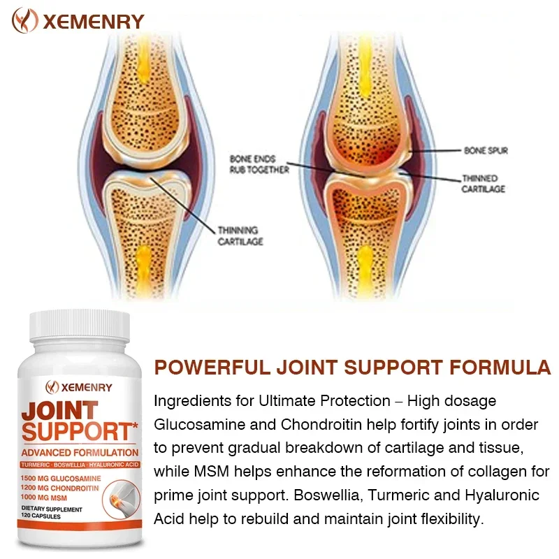 Joint Support - Promotes Joint Health, Increases Bone Density, Relieves Hand and Knee Pain, and Enhances Vitality