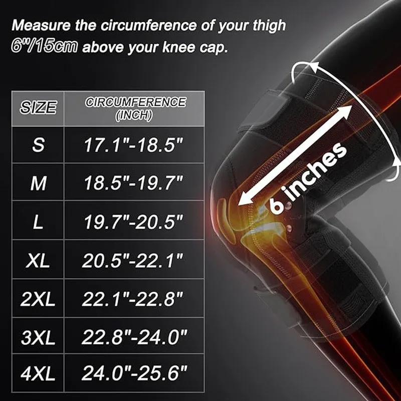 Adjustable Knee Support Brace, Joint Stabilizer & Knee Booster for Running, Fitness and Daily Sports Protection