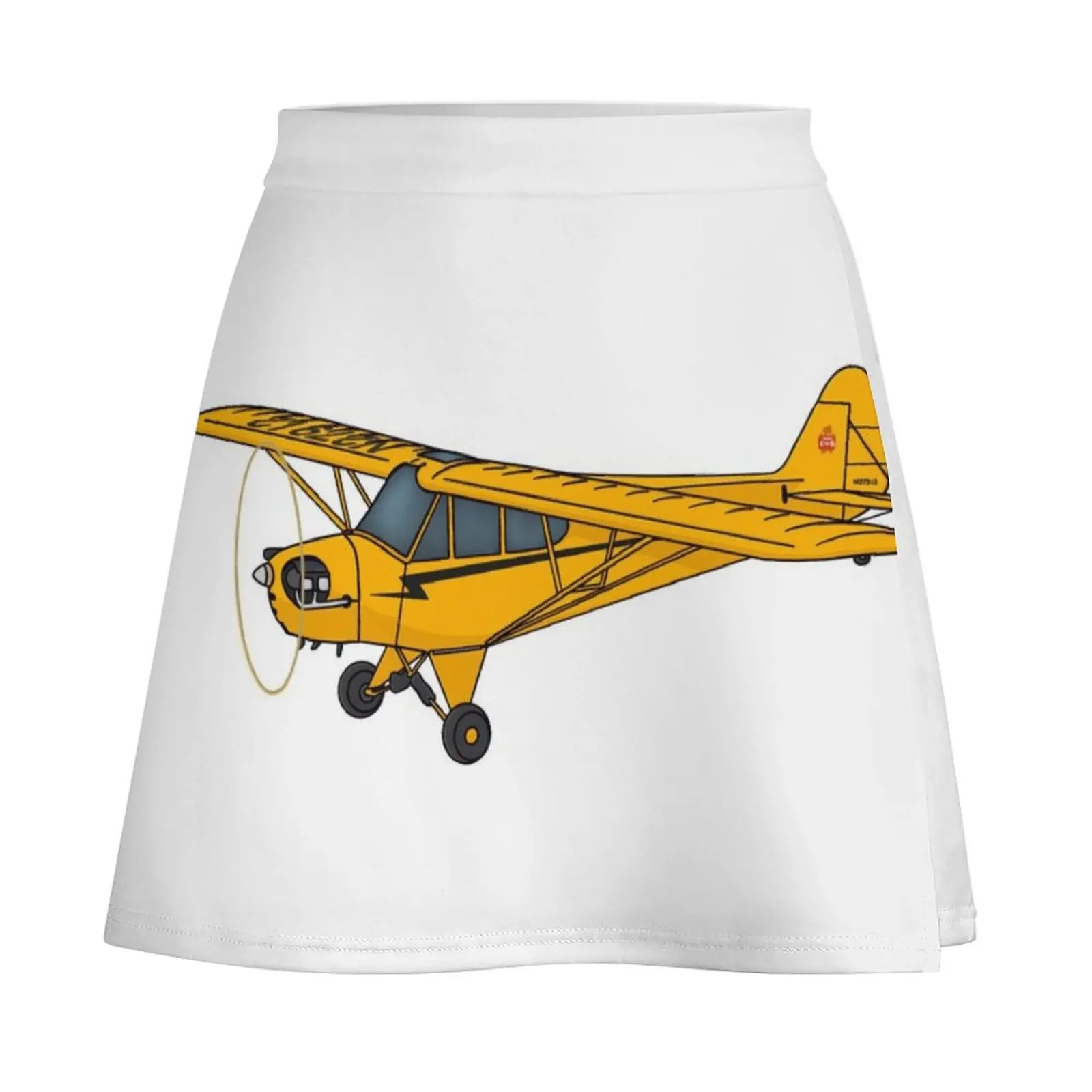 Piper J-3 Cub Airplane Art Mini Skirt luxury women's skirt clothes Mini Skirt