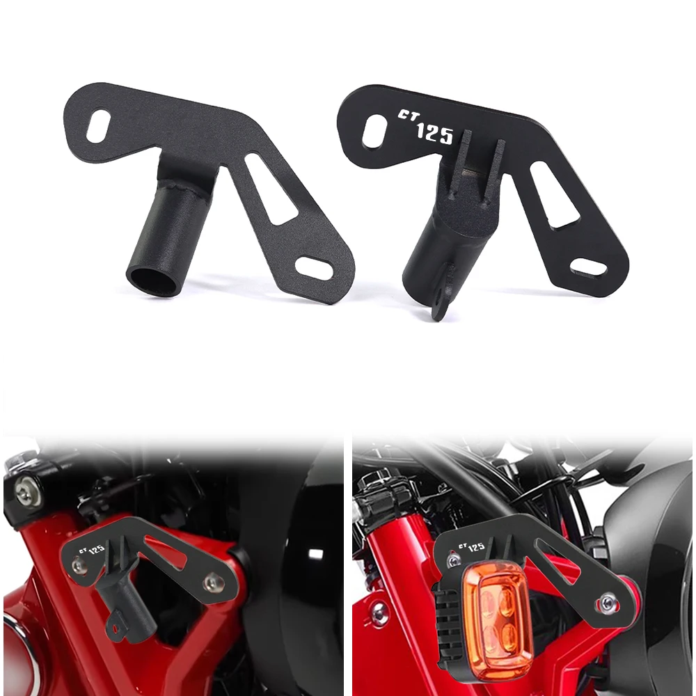 Motorcycle Turn Signal Relocation Stay Front Set Steel Fit For Honda CT125 HUNTER CUB 2020-2023 CT125 CT110 HUNTER CUB 2023-2024