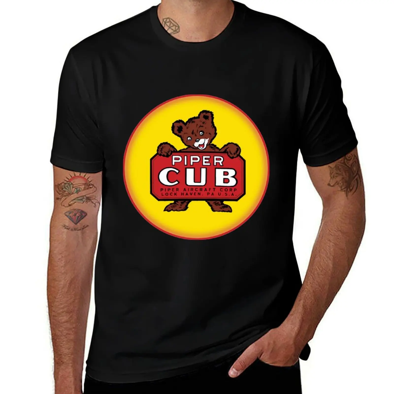 Piper Cub T-Shirt Work Casual Loose Fit T-Shirt