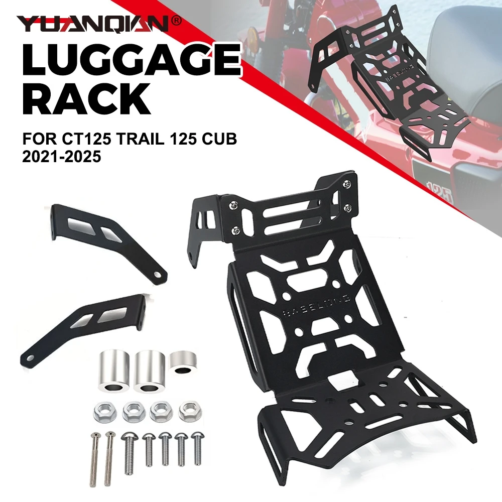Aluminium Center Rack Carrier Luggage FIT For Honda CT125 Trail 125 Cub 2021 2022 2023 2024 2025 Motorcycle CT 125 Accessories