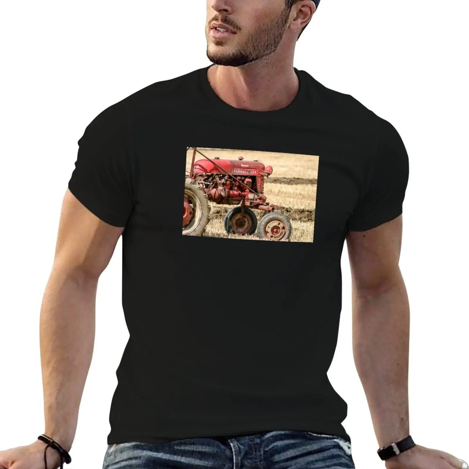 Vintage Farmall Cub Tractor T-Shirt Plus Size Comfort Fit Tee