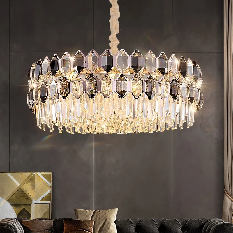 2026 New Modern Advanced Luxury Crystal Chandelier Simple Atmosphere Living Dining Room Bedroom Personality Creative Main Light
