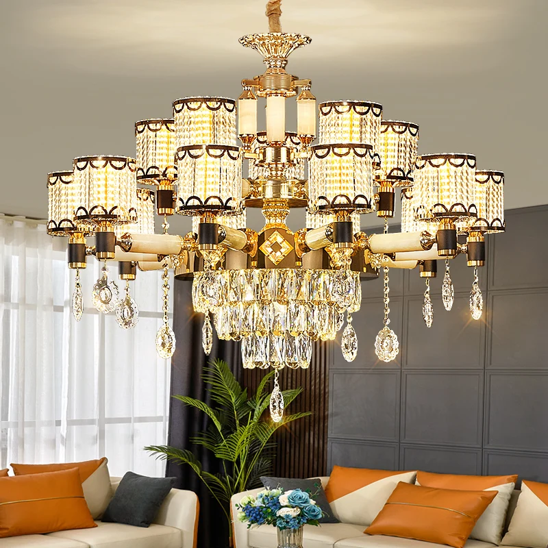 Crystal Chandelier For Living Room Home Decoration Kitchen Lamp For Dining Room Lamp Bedroom Lamp Luxury Romantic Pendant Lamp