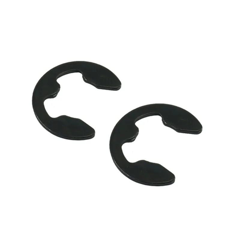 10/50/100 M1.2 M1.5 M2 M3 M3.5 M4 M5 M6 M7 M8 M9 M10 M12 M15 black steel safety ring E Clip loop safety ring for tree attachment