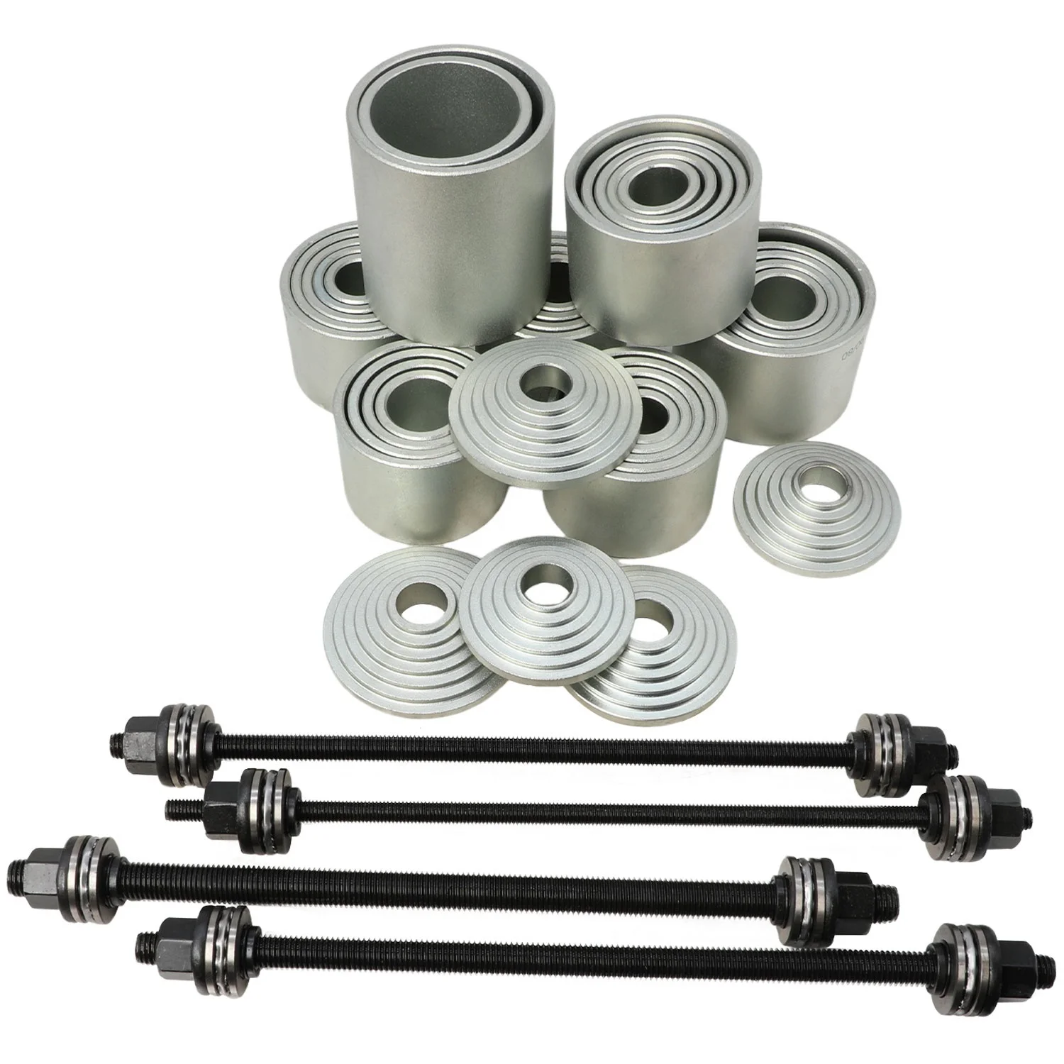 39 PCS Universal Press and Pull Sleeve Kit Bush Bearing Removal Insertion Tool Set Bushing Remove and Install Tools