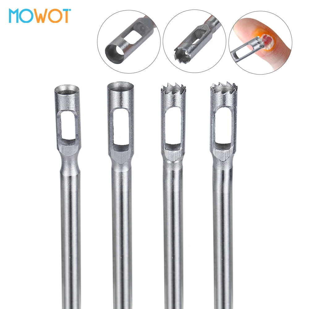 MOWOT Pedicure Drill Bit Stainless Steel Clavus Corn Remover Feet Callus Cuticle Cutter for Rotary Burr Drill Bit Foot Care Tool