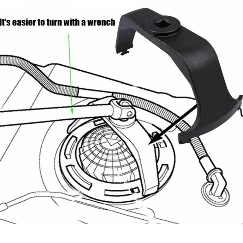 OEM 6599 Fuel Tank Lock Ring Tool Fuel Pump Senders Removal Install Tools for BMW Benz Volvo Jeep Chrysler Ford Equivalent