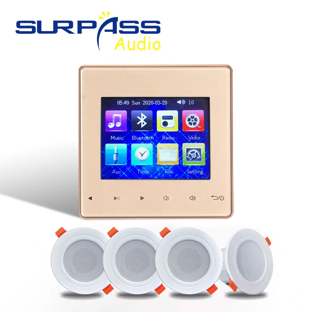 Bluetooth In Wall Digital Stereo Audio Amplifier 3.5
