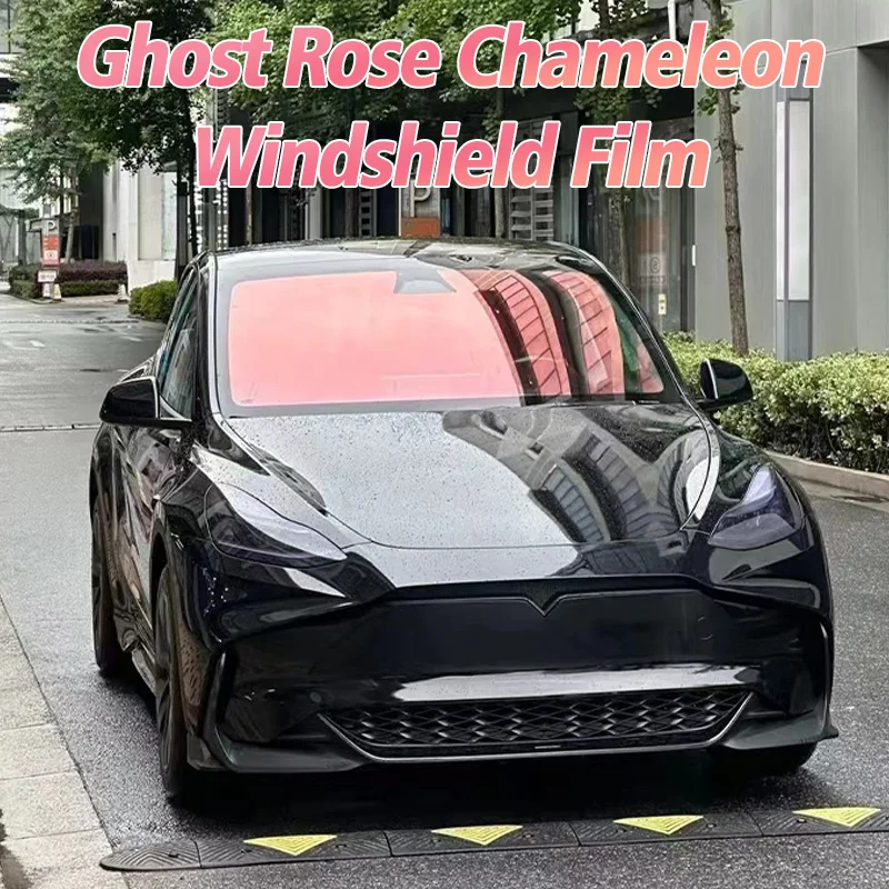 Ghost Rose Chameleon 78%VLT Car Front Rear Windshield Window Tint Film Solar Protection Film UV Heat Block Explosion-Proof Film