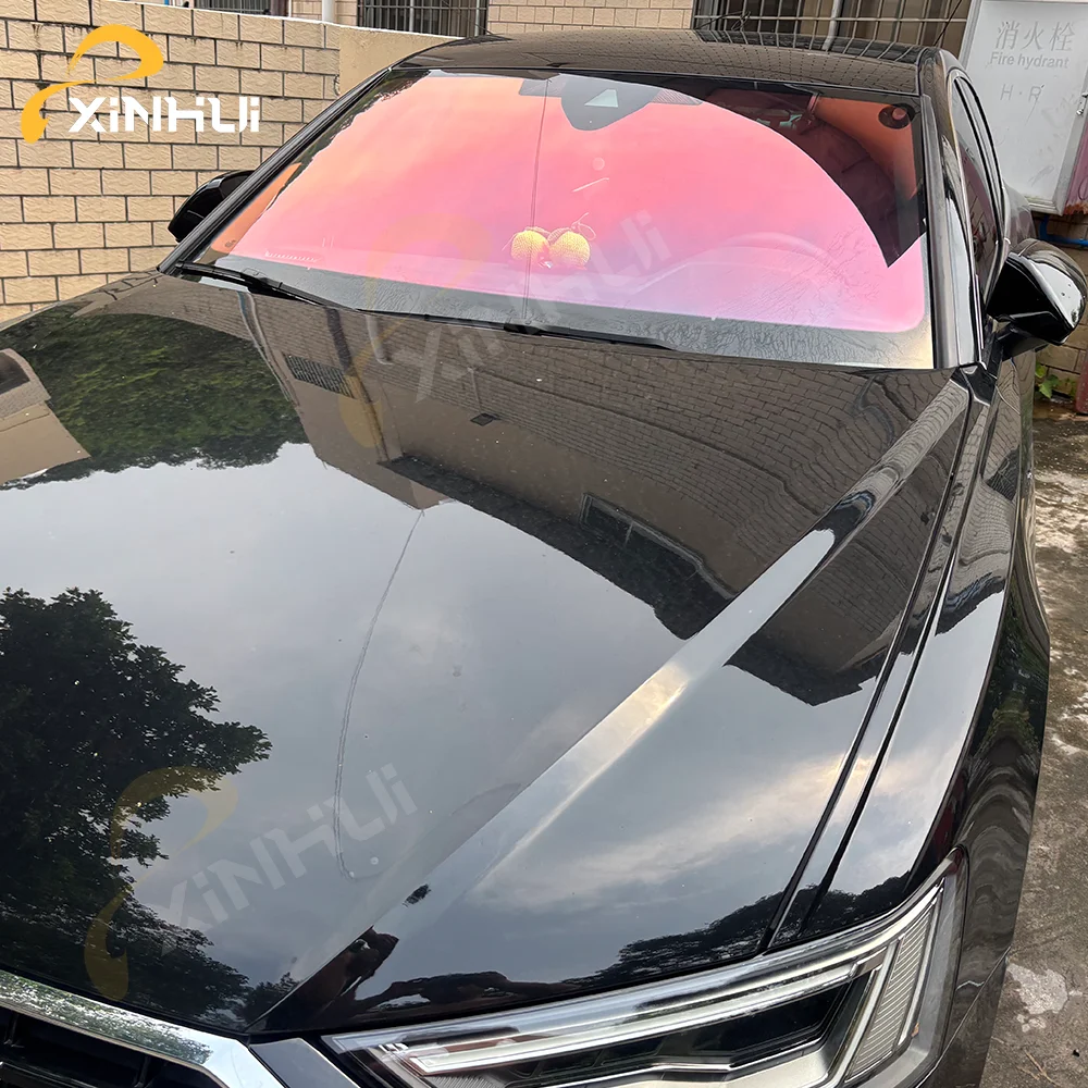 Red Ghost Chameleon 86%VLT Car Front Rear Windshield Window Tint Film Solar Protection Film UV Heat Block Explosion-proof Film