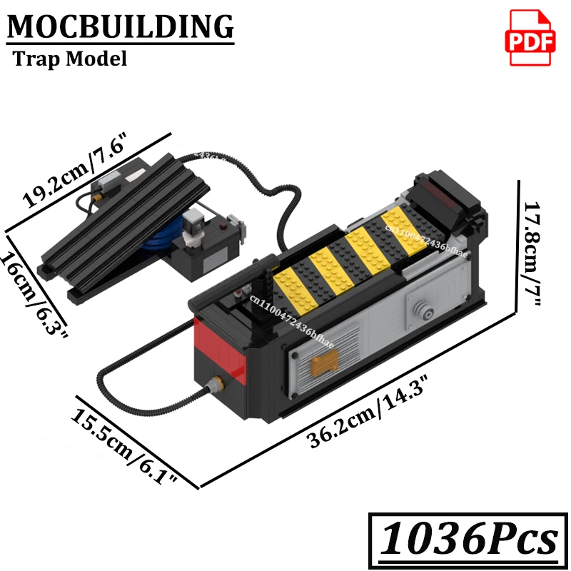 Ghost Traped Device Bricks Model Closet Monster Display Model MOCBUILDING Blocks Ghost Hunting Construction Toys Gift