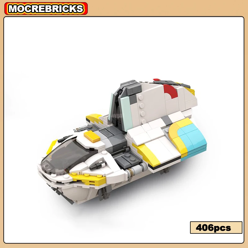 MOC Space Fighter Building Blocks Ghost Shuttle Combat Spacecraft Technology Bricks Set DIY Assembly Toys Gift