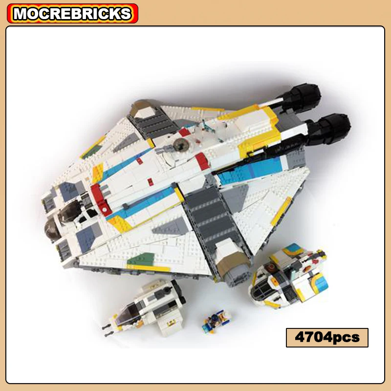 MOC Space Fighter Building Blocks Ghost Shuttle Combat Spacecraft Technology Bricks Set DIY Assembly Toys Gift