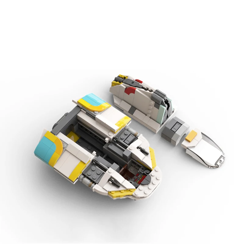 MOC Space Fighter Building Blocks Ghost Shuttle Combat Spacecraft Technology Bricks Set DIY Assembly Toys Gift