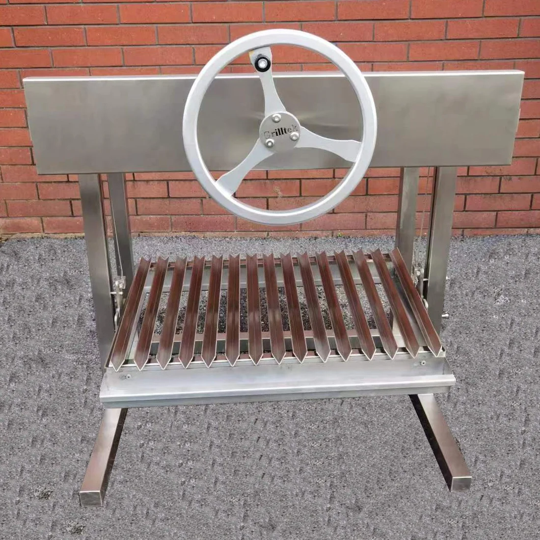 30" Wood Charcoal Adjustable Height Stainless Steel Asado Parrilla/ Santa Maria / Argentine Grill GK740A