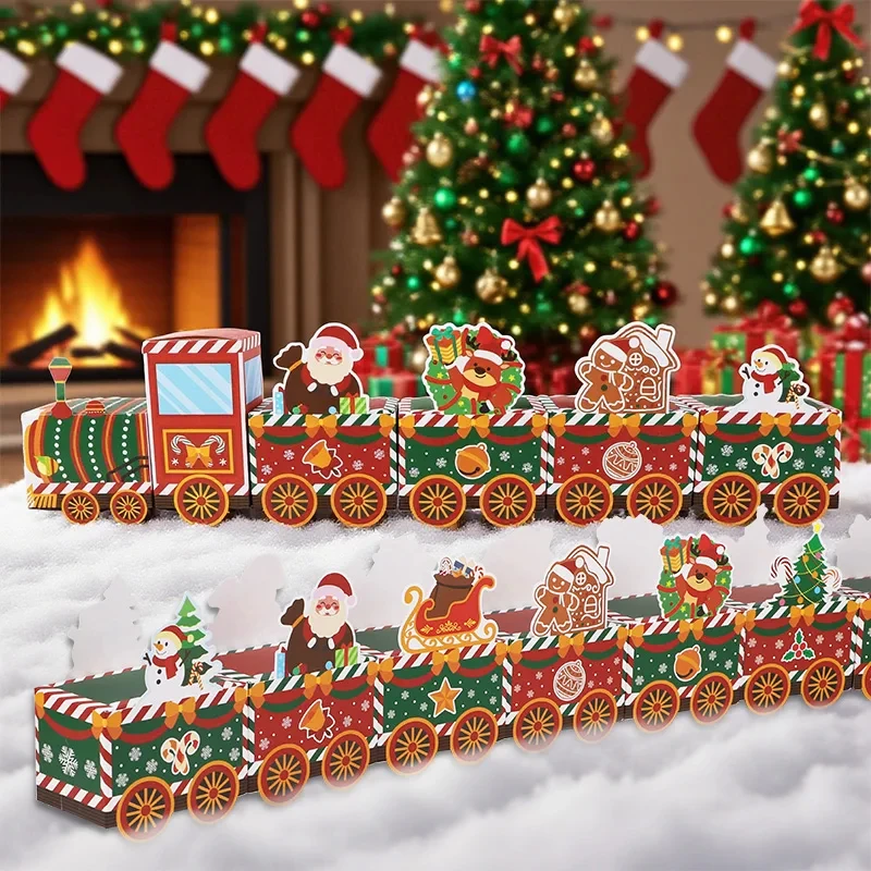24pcs Christmas Empty Advent Calendar Kids Boxes Christmas Countdown to Xmas Gift Candy Boxes New Year 2025 Christmas Decoration