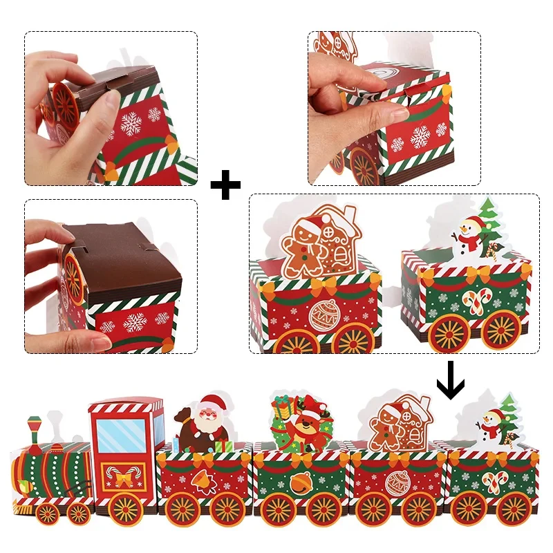 24pcs Christmas Empty Advent Calendar Kids Boxes Christmas Countdown to Xmas Gift Candy Boxes New Year 2025 Christmas Decoration